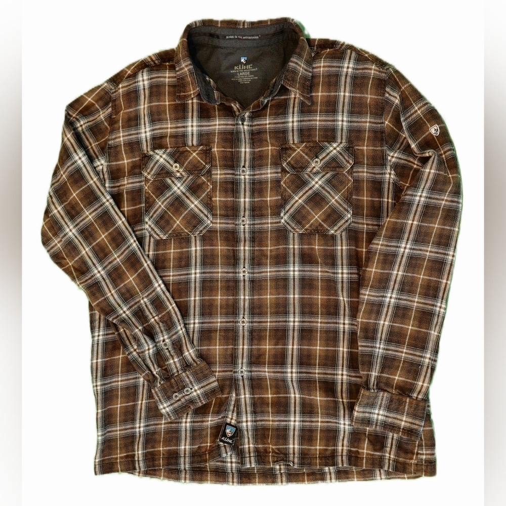 Kuhl Long Sleeve Shirt Size L Brown